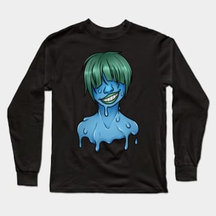 Melting Girl Blue Long Sleeve T-Shirt